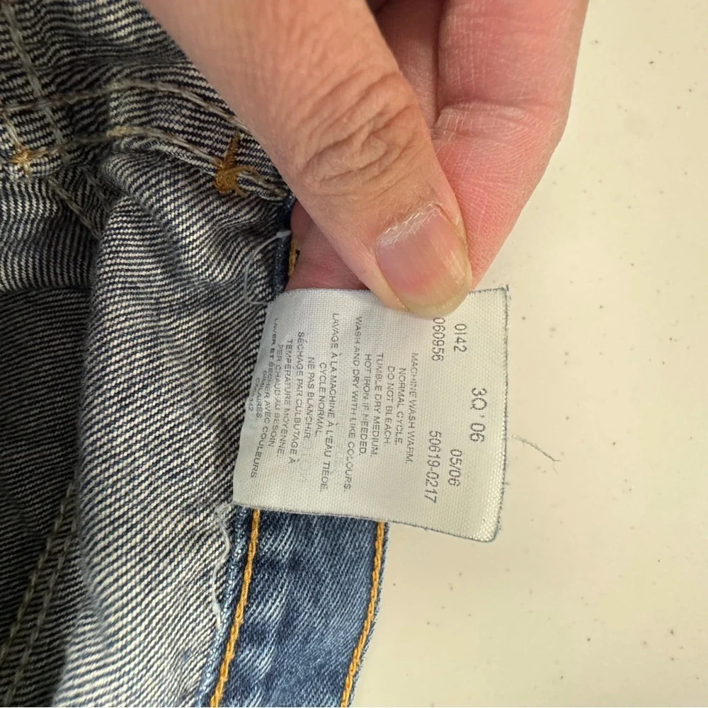 Vintage Levi’s 505 Orange Tab 90s Blue Straight Leg Jeans 36x30 Classic Denim - Picture 12 of 14